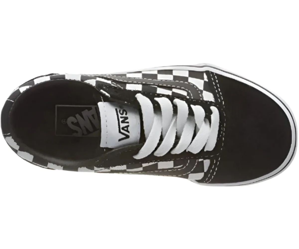 Baby Sneakers Vans Women's Ward Suede/Canvas Low-Top Sneakers  Black Checkerboard/True White
