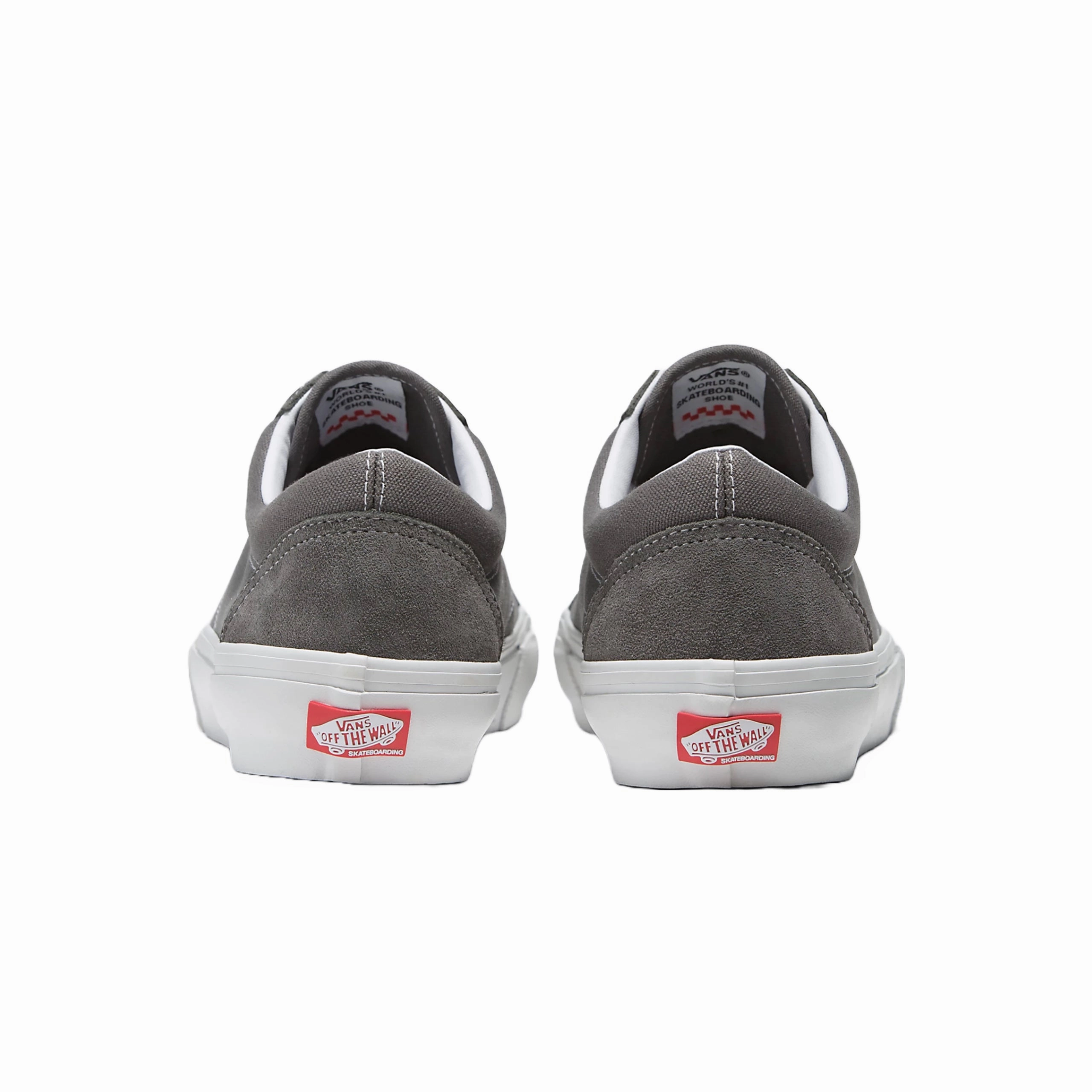 Vans Skate Old Skool Shoes - Pewter / True White Best Skate Shoe Of All Time