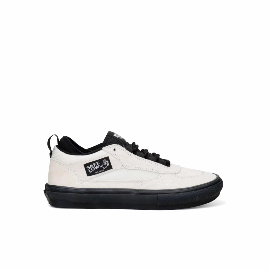 Vans Skate Safe Low Atiba White/Black 90s Skate Shoes
