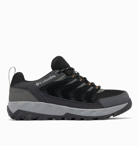 Trekking Or Hiking Shoes Columbia Men Black STRATA TRAIL LOW WP