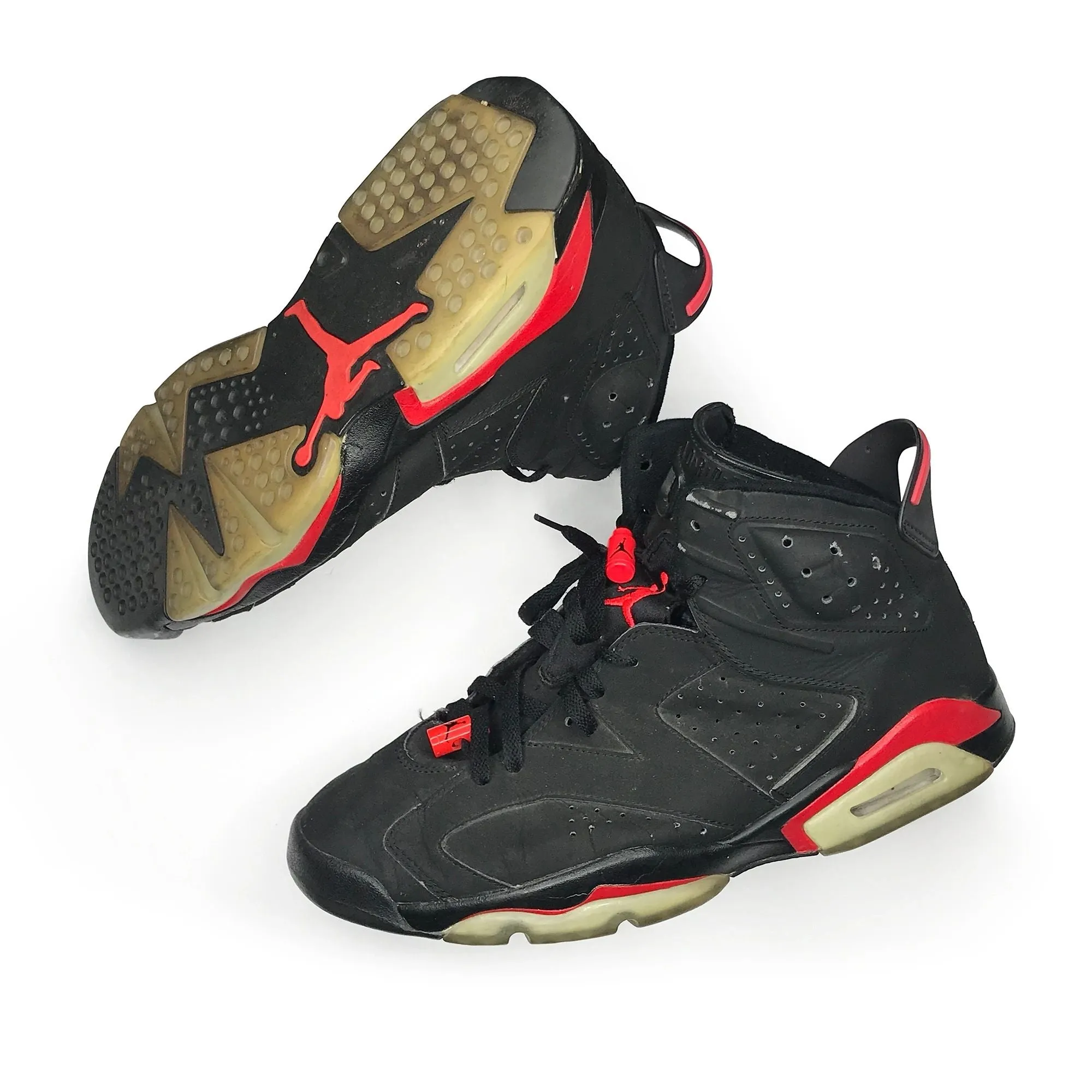 Basketball Sneakers Nike Air Jordan 6 VI Retro 2000 Black Infrared "NIKE AIR"