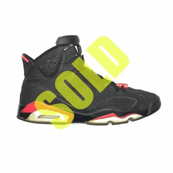 Professional Sneakers Nike Air Jordan 6 VI Retro 2000 Black Infrared "NIKE AIR"