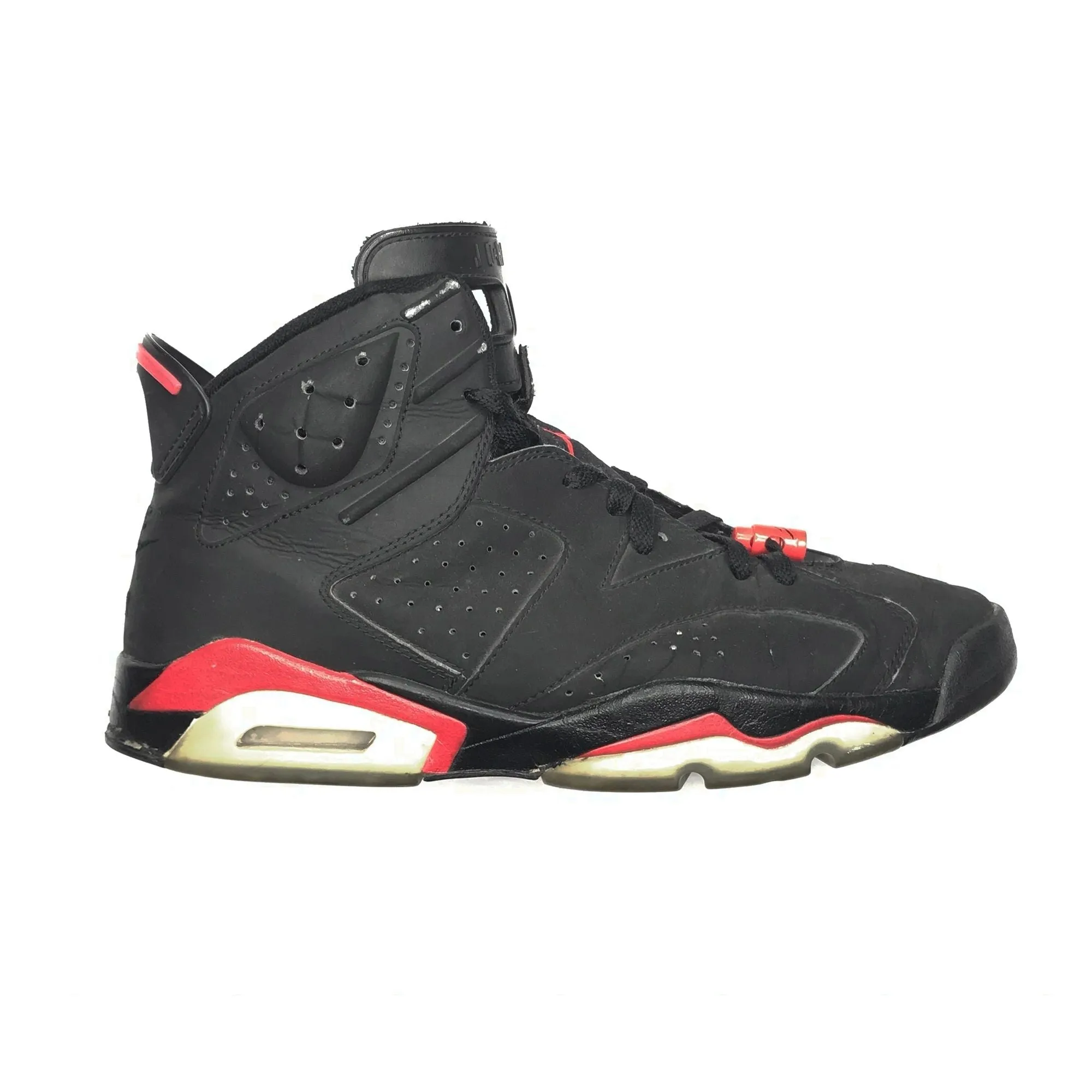 Nike Air Jordan 6 VI Retro 2000 Black Infrared "NIKE AIR" Playform Sneakers