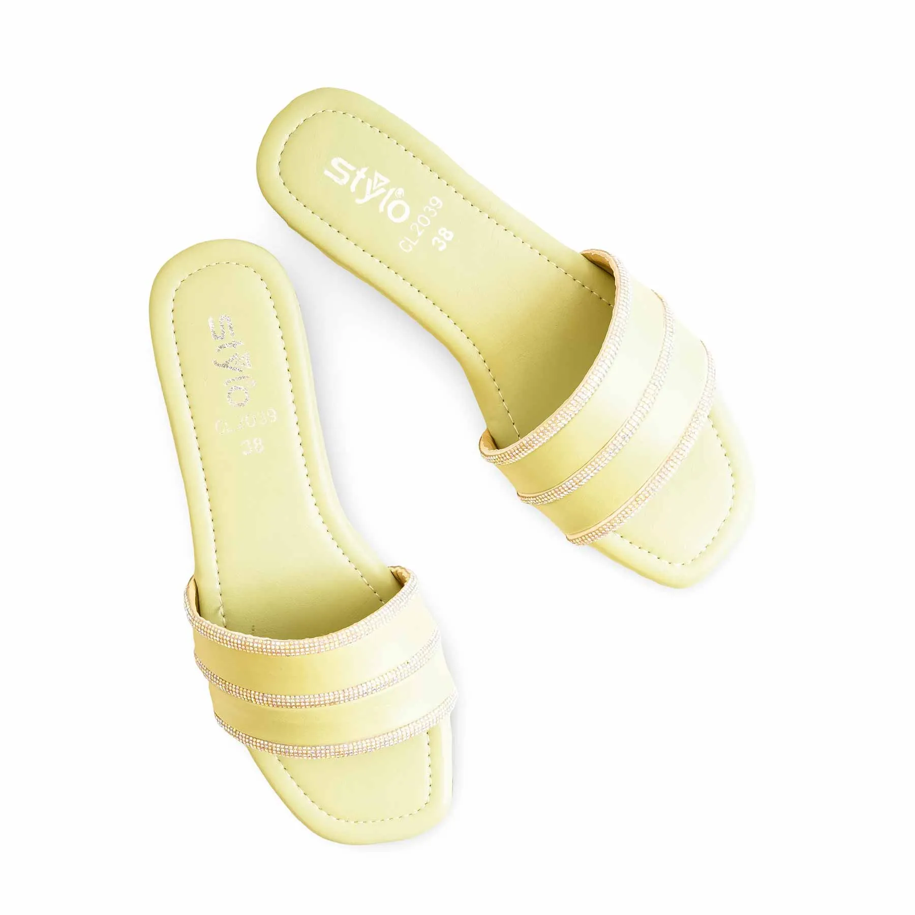 PISTAGREEN Casual Women Slipper CL2039 Fake Fur Slides