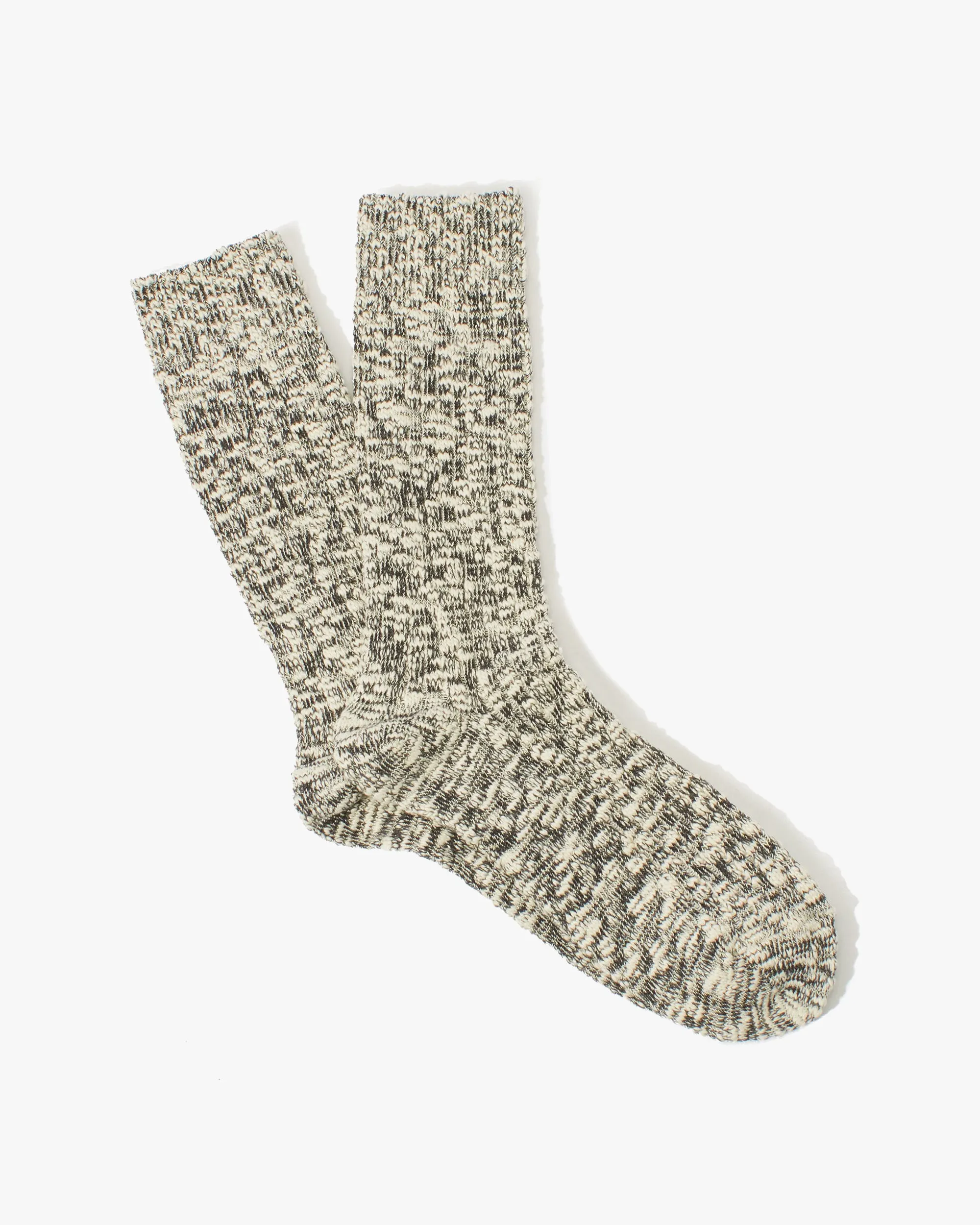 Anonymous Ism Lightweight Slub Crew Socks - Black High Quality Work Boots