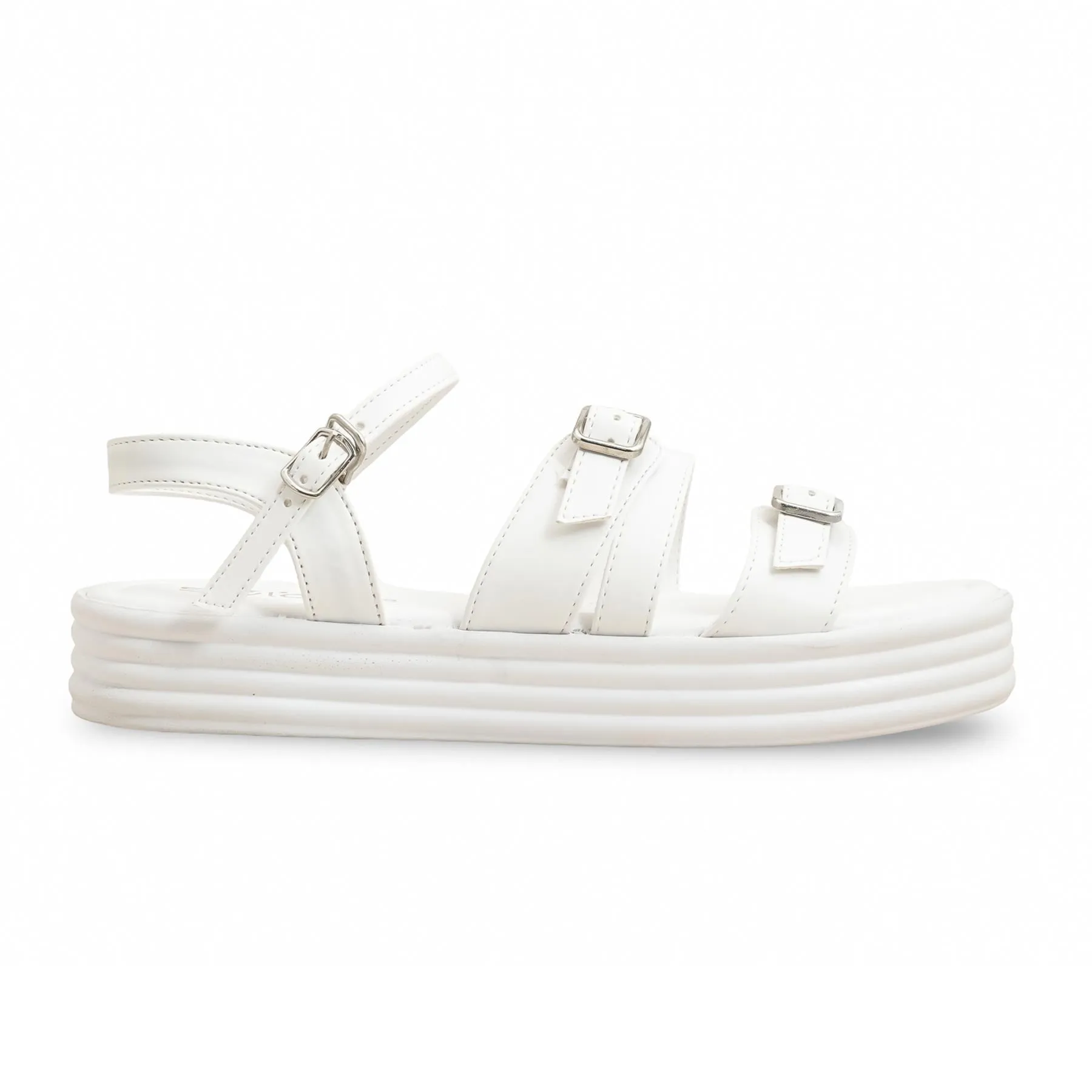 Open Toe Slippers With Arch Support White Formal Women Sandal PU0608
