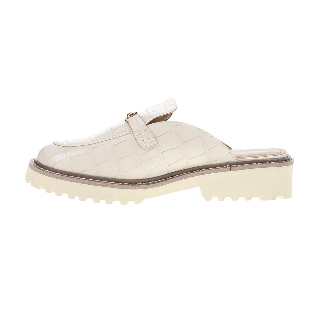 Suede Tassel Loafers Wingin It Embossed Mules