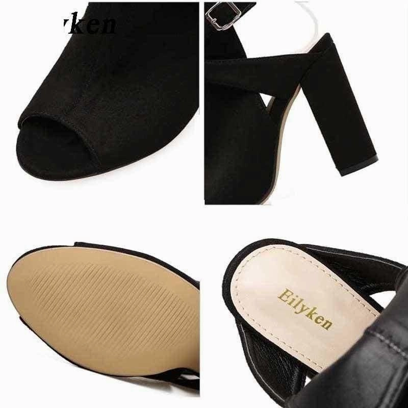 Jenni Rivera High Heels Women  Gladiator High Heels Strap Pumps Buckle Strap Pumps