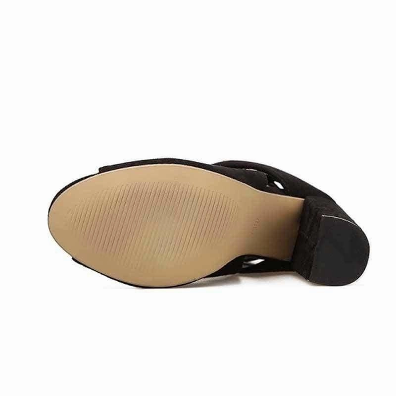 High Heel Platform Pumps Women  Gladiator High Heels Strap Pumps Buckle Strap Pumps