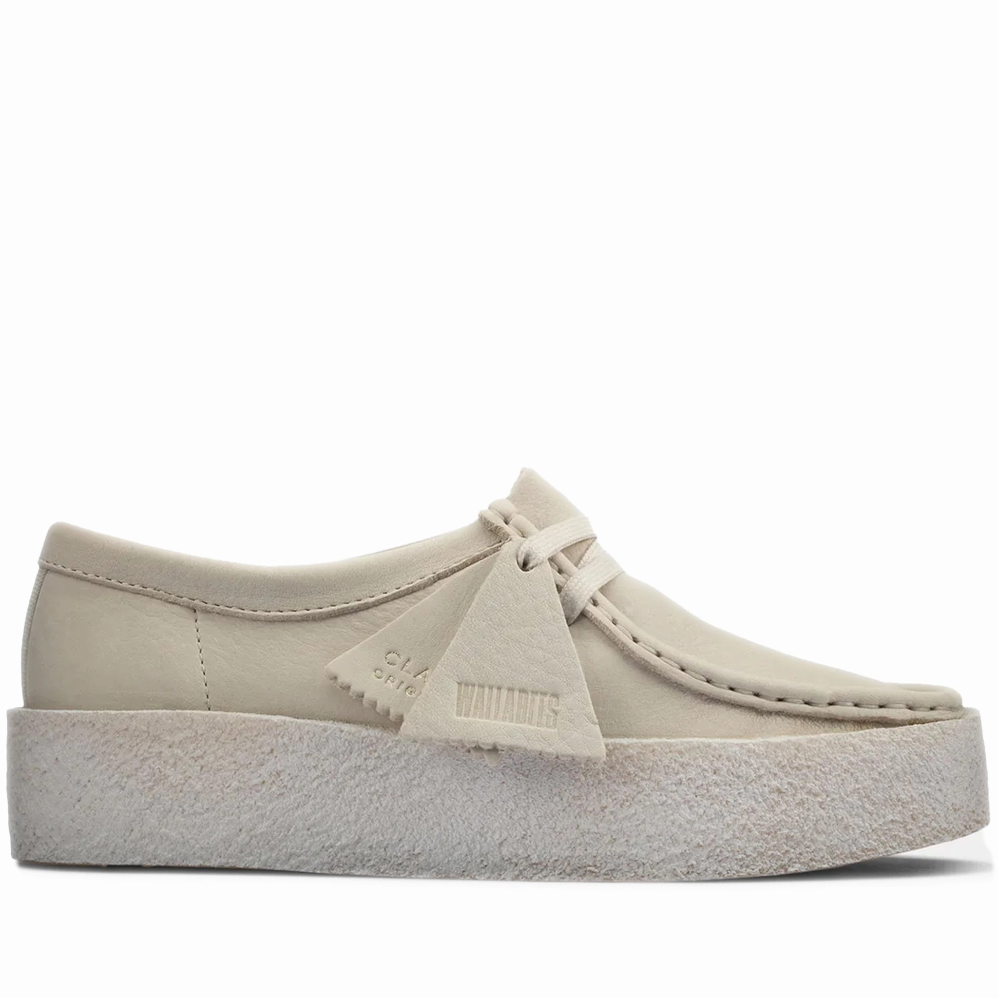 Shoe Store Oxford Women's Clarks Wallabee Cup - White Nubuck