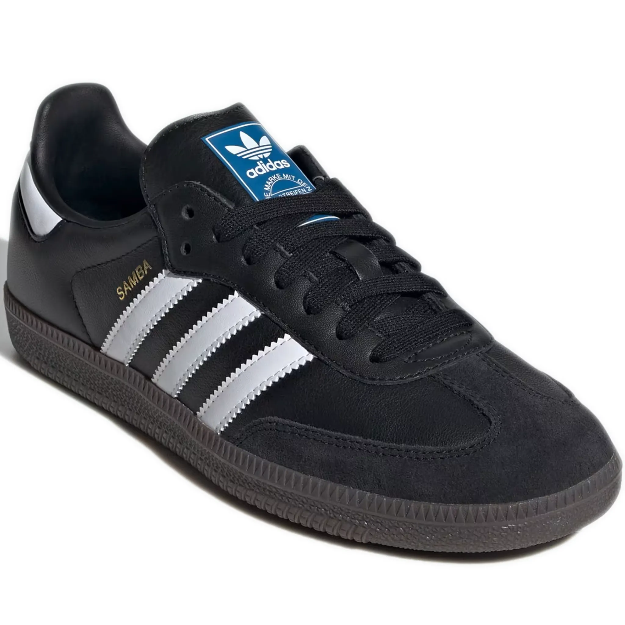 Women's Adidas Samba OG Shoes - Core Black/Cloud White/Gum Aces Sneakers