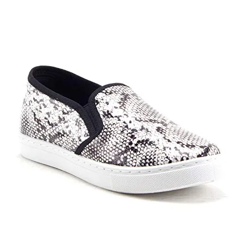 Loafers Heeled Women's Blair Slip On Leopard Snake Print Platform Sneakers Shoes
