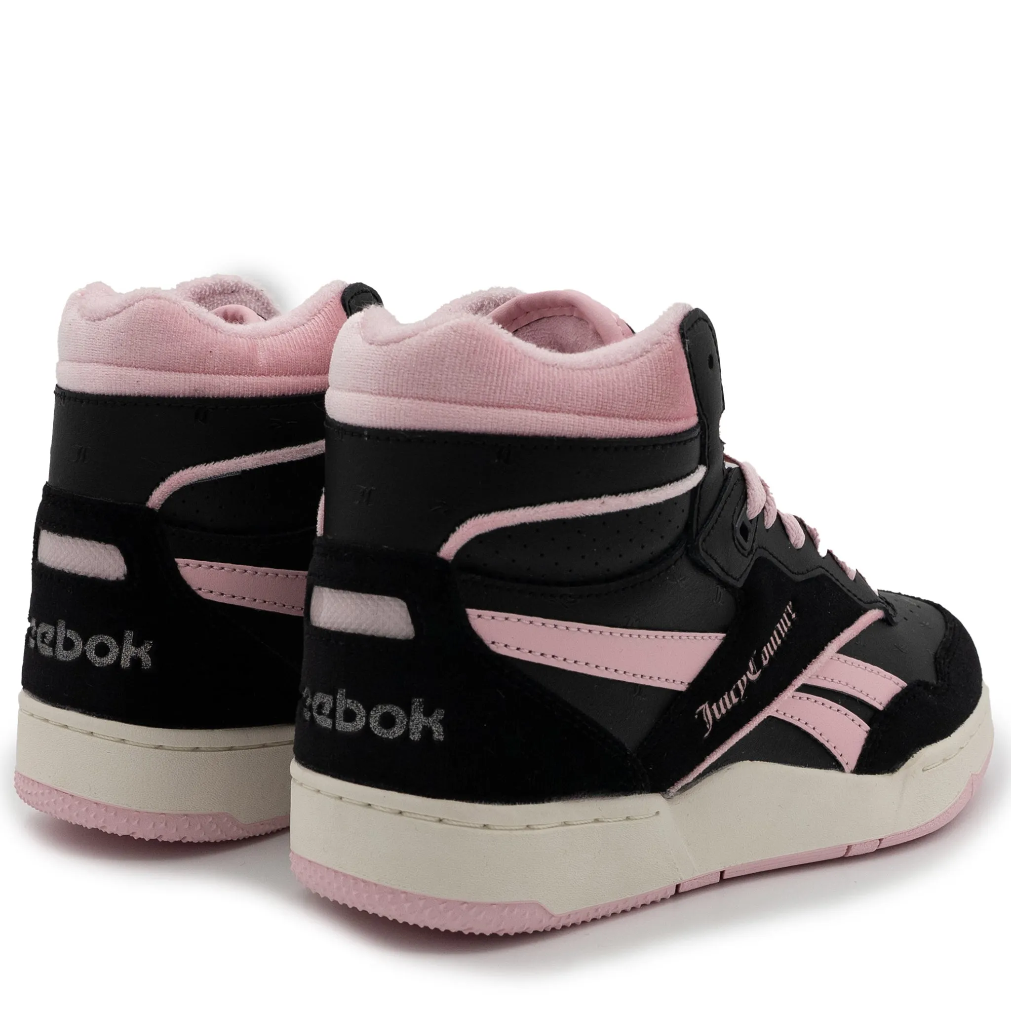 Women's Reebok BB 4000 Mid II Shoes - Black/Pink/Black Rocket Dog Platform Sneakers