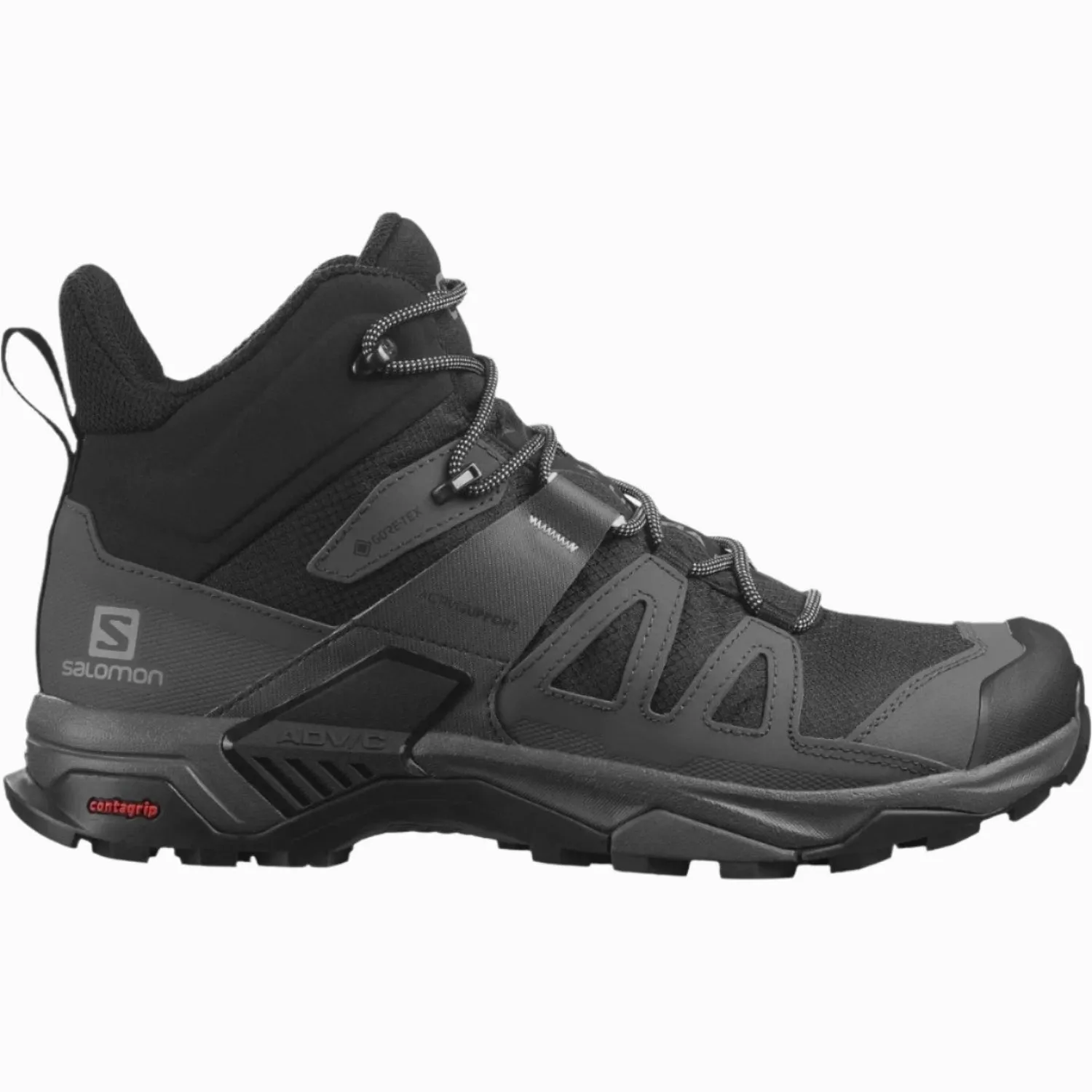 Salomon Men's X Ultra 4 Mid GTX Black Hiking Waterproof Boots Hiking Shoes Zappos