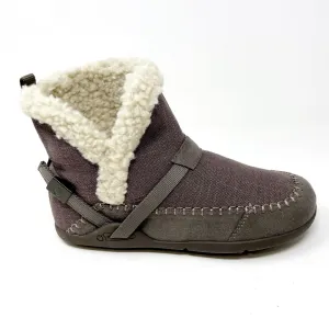 Platform Chunky Boots Xero Shoes Ashland Dark Taupe Womens Pull On Faux Fur Boots