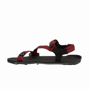 Mte Crestline Waterproof Hiking Boot Xero Shoes Men's Z-Trek Barefoot Hiking Sandals, Red