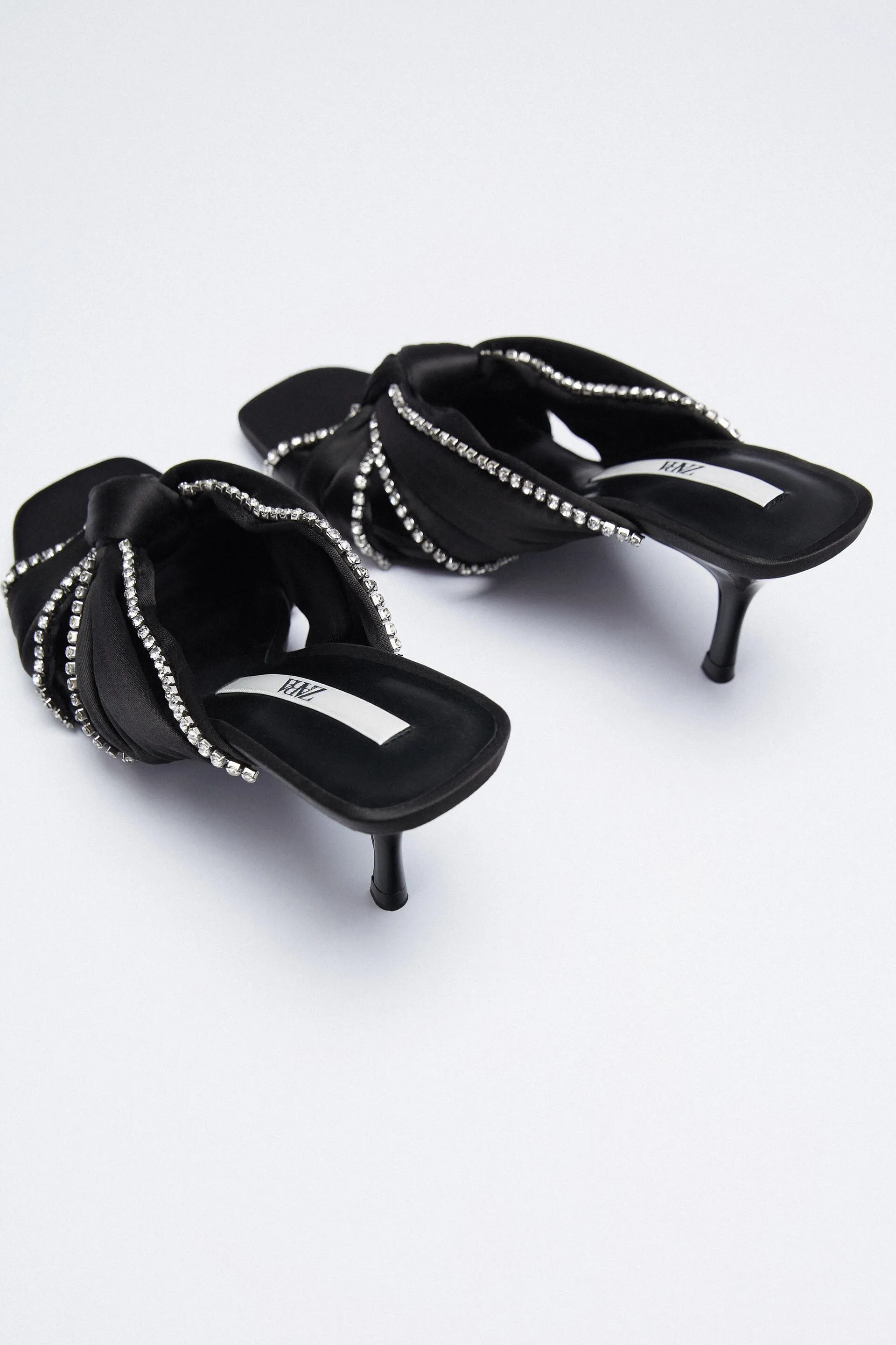 Zara Sparkly Heeled Sandals NWOT Size EU36 Closed Toe Flat Sandals