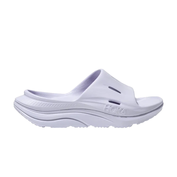 Breathable Shoes Hoka One One Ora Recovery Slide 3 Ether
