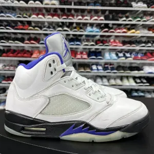 Air Jordan 5 Retro Dark Concord DD0587-141 Men's Size 9 Shearling Lined Slip Sneakers